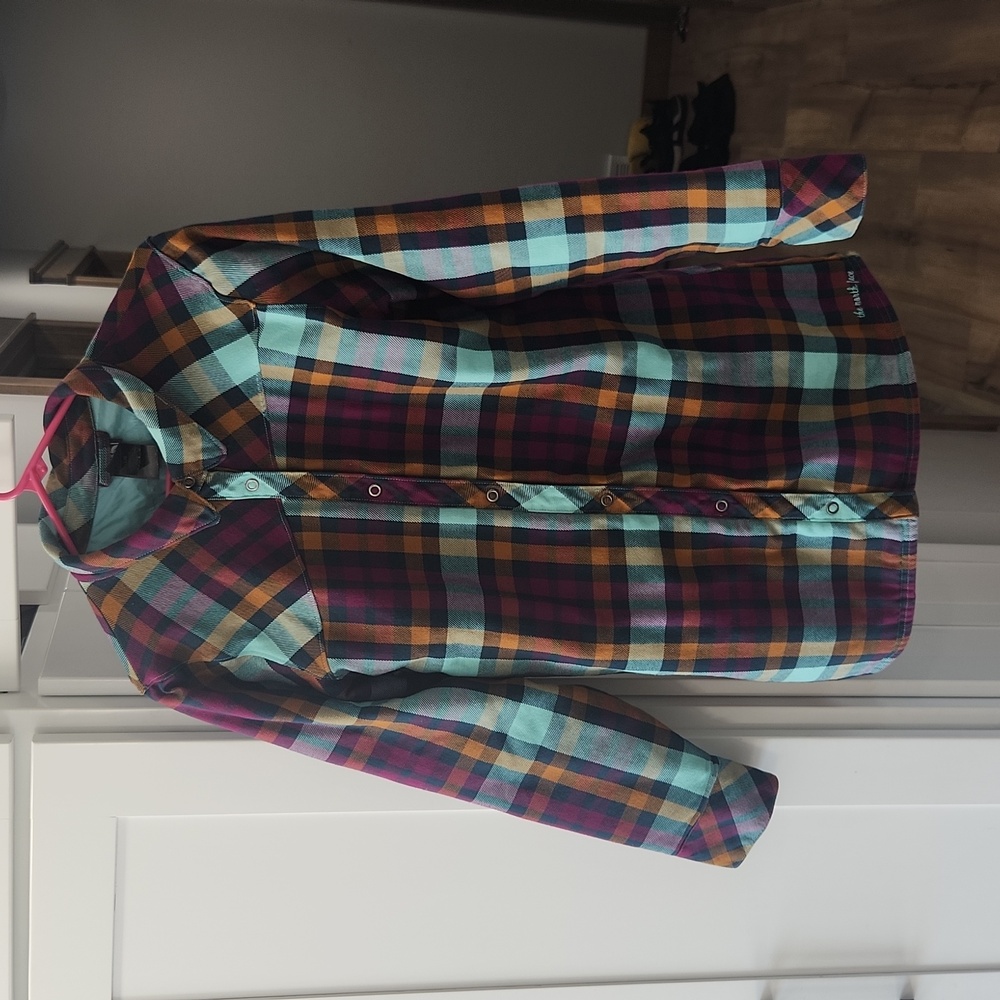 The North Face plaid shacket